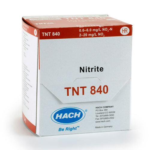 27446. TEST EN CUBETA TNTPLUS P/NITRITO RANGO ALTO (0.6-6.0MG/L) 25 PRUEBAS HACH