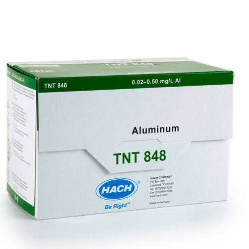 27447. TEST EN CUBETA TNTPLUS P/ALUMINIO (0.02-0.50MG/L) 24 PRUEBAS HACH