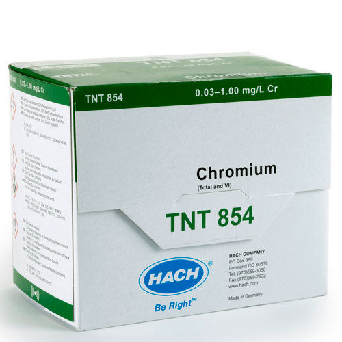 27448. TEST EN CUBETA TNTPLUS P/CROMO (0.03-1.00MG/L) 25 PRUEBAS HACH