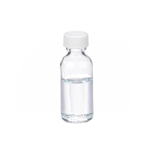 4274. FRASCO VIDRIO CLARO 29ML (1OZ) BOCA ANGOSTA C/TAPA BLANCA DE POLIPROPILENO PAQUETE C/6 PIEZAS - WHEATON