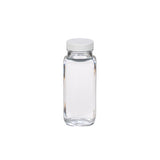 52245. FRASCO DE VIDRIO CLARO 250ML (8OZ) C/TAPA DE POLIPROPILENO BLANCA C/REVESTIMIENTO DE POLIVINILO C/24 - WHEATON