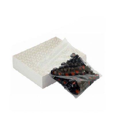 22096. VIAL VIDRIO CLARO 1.8ML 12X32 TEF CAP NEGRO 9MM C/100 WHEATON