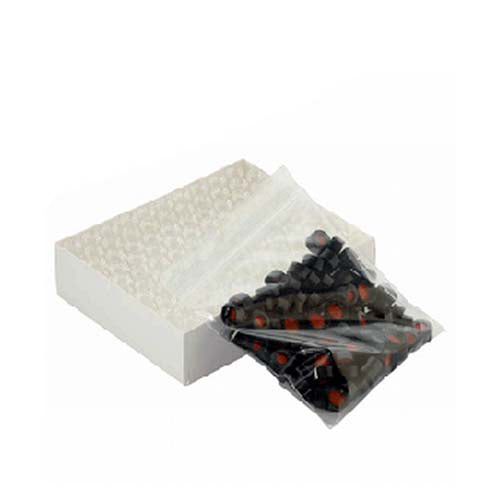 22096. VIAL VIDRIO CLARO 1.8ML 12X32 TEF CAP NEGRO 9MM C/100 WHEATON