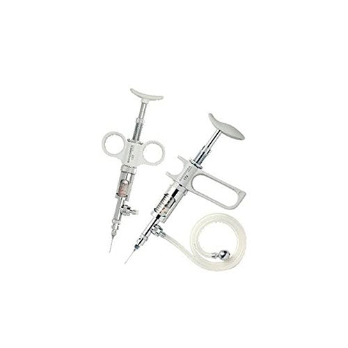 4314. MANGO DE PISTOLA, BLOQUEO INTEGRAL, CAPACIDAD 10ML, CUERPO DE VIDRIO DE BOROSILICATO/ACERO INOXIDABLE/LATON - WHEATON