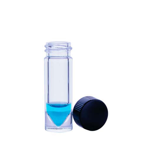 17743. VIAL VIDRIO CLARO 5ML, 20X65MM C/TAPON FENOLICO NEGRO Y REVESTIMIENTO DE CAUCHO/TEFLON CAJA C/12 PIEZAS - WHEATON