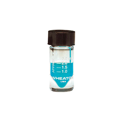 52050. VIAL VIDRIO CLARO 3ML, 20X50MM C/TAPON FENOLICO NEGRO Y REVESTIMIENTO DE CAUCHO/TEFLON 14B C/12 NEXTGEN -WHEATON