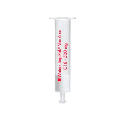50189. CARTUCHO DE EXTRACCIÓN DE VACÍO SEP-PAK C18 DE 6 CC, 500 MG DE SORBENTE POR CARTUCHO - WATERS