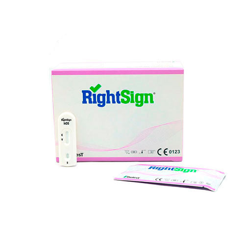50587. PRUEBA RAPIDA EMBARAZO (HCG) EN CASSETE-  RIGHT SIGN