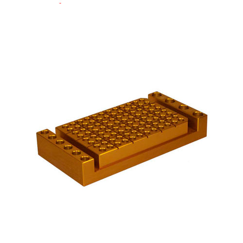 31320. BLOQUE DE ALUMINIO DE CALENTAMIENTO Y ENFRIAMIENTO P/96 TUBOS 0.2ML (4 X 1.5ML, 6 X 0.5ML) IDEAL P/PCR  156X76X25MM, CHAM-1000 DIVERSIFIED BIOTECH