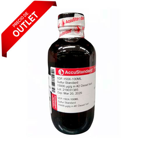 11384. STD AZUFRE 15000UG/G EN COMBUSTIBLE DIESEL #2 100ML - ACCUSTANDARD