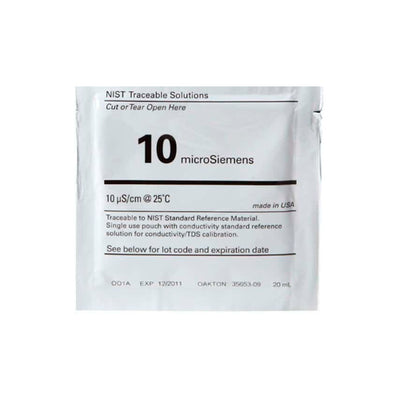 56907. STD DE CONDUCTIVIDAD 10US/CM C/20 SOBRES DE 20ML - OAKTON
