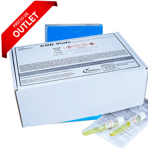 6206. KIT DQO RANGO 0-150PPM(L/R) CAJA/150 VIALES LIBRE DE MERCURIO - CHEMETRICS