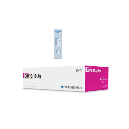 22862. KIT DE PRUEBA RAPIDA DE DIAGNOSTICO IN-VITRO P/DETECCION CUALITATIVA DE ANTIGENO DE COVID-19 (SARS-CoV-2) EN HISOPADO NASOFARINGEO C/25 PRUEBAS SD BIOSENSOR