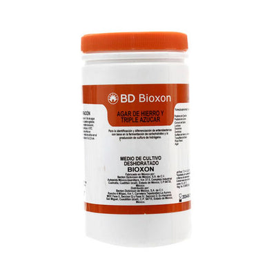 50618. AGAR HIERRO Y TRIPLE AZUCAR 450GR - BIOXON REGISTRO SANITARIO 0124R83 SSA