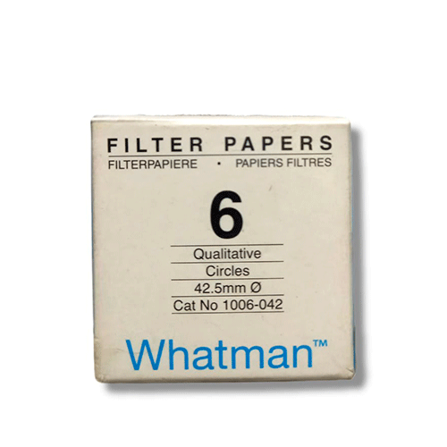 22204.  PAPEL FILTRO #6 4.25MM C/100 WHATMAN