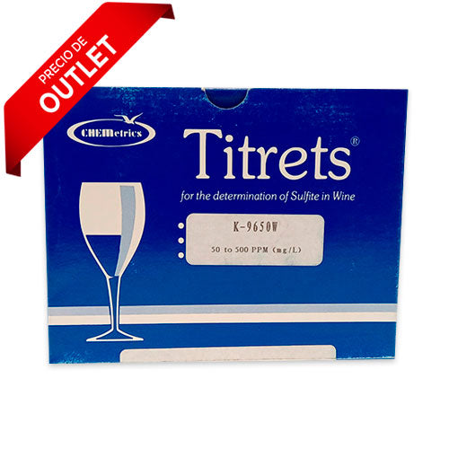 9586. SULFITO EN VINO KIT 50-500PPM - CHEMETRICS