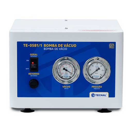 50463. BOMBA DE VACIO Y PRESION 0 HASTA 620MM/HG COMPRESSOR 1/6 HP 127V - TECNAL