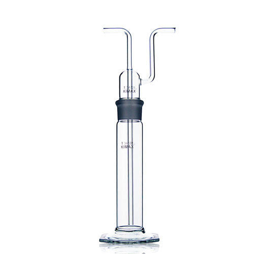 24048. FRASCO DE VIDRIO CLARO 250ML LAVADOR DE GAS FORMA ALTA, JUNTA 34/28 KIMAX