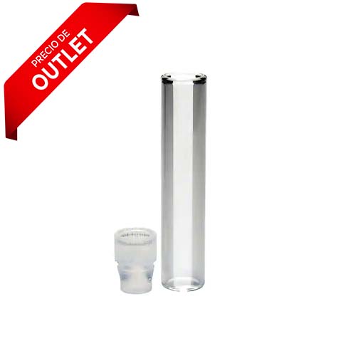 22372. VIAL VIDRIO BOROSILICATO CLARO 4ML C/TAPA DE POLIETILENO P/AUTOMUESTREADOR WATERS PAQUETE C/100 PIEZAS FISHERBRAND