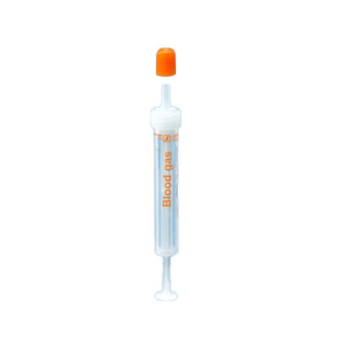 21591. SISTEMA P/EXTRACCION DE SANGRE MONOVETTE 1ML HEPARINA EQUILIBRADA C/CALCIO, CIERRE BLANCO/NARANJA CAJA C/100 PIEZAS - SARSTEDT