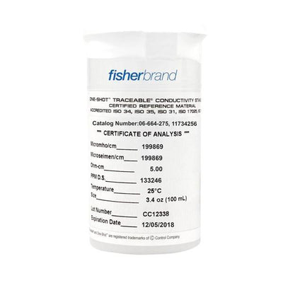 1732. SOLUCION TRACEABLE ONE SHOT CONDUCT. 5UOHM - FISHERBRAND