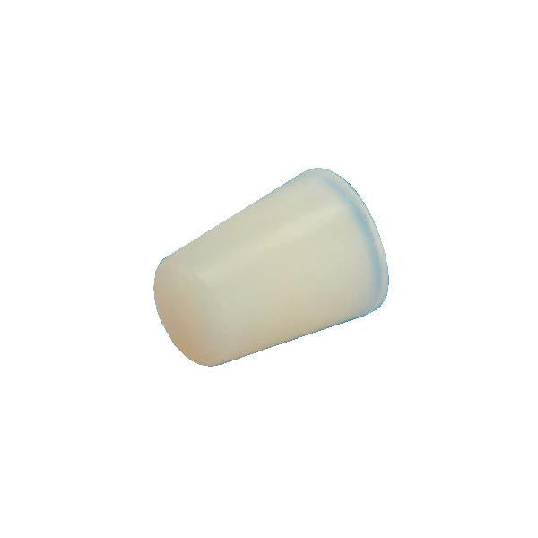 2167. TAPON DE SILICON SOLIDO # 2/21D TRANSPARENTE PAQUETE C/5 PIEZAS - FISHERBRAND