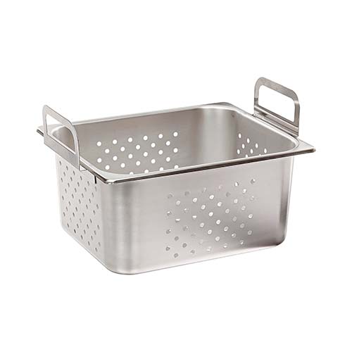 12795. BANDEJA DE ACERO INOXIDABLE PERFORADA 11.4LT (2.5GAL) P/BAÑO ULTRASONICO SERIE 5800 BRANSON