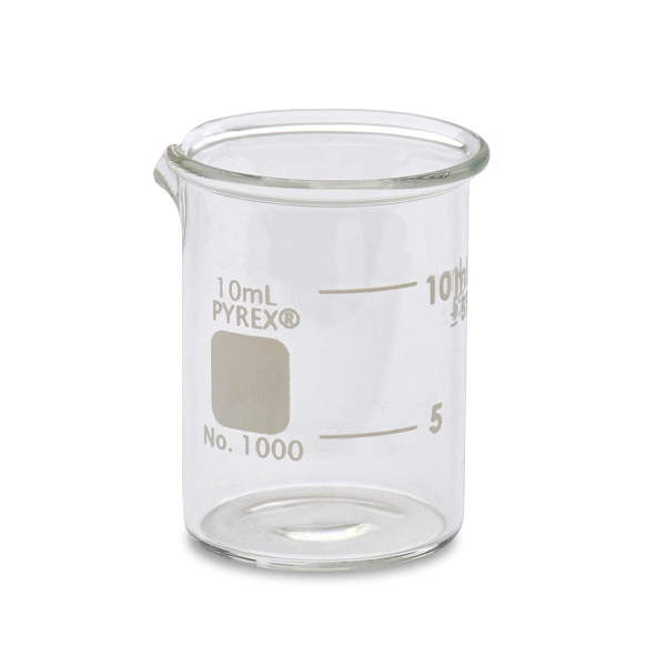 2831. VASO DE PRECIPITADO DE VIDRIO 10ML FORMA BAJA GRIFFIN PAQUETE C/3 PIEZAS - PYREX