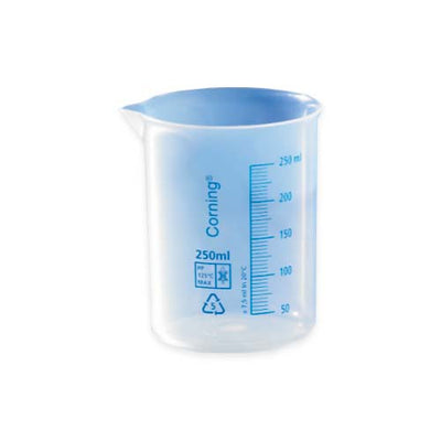 16260. VASO DE PRECIPITADO DE PLASTICO 50ML FORMA BAJA PAQUETE C/5 PIEZAS - CORNING