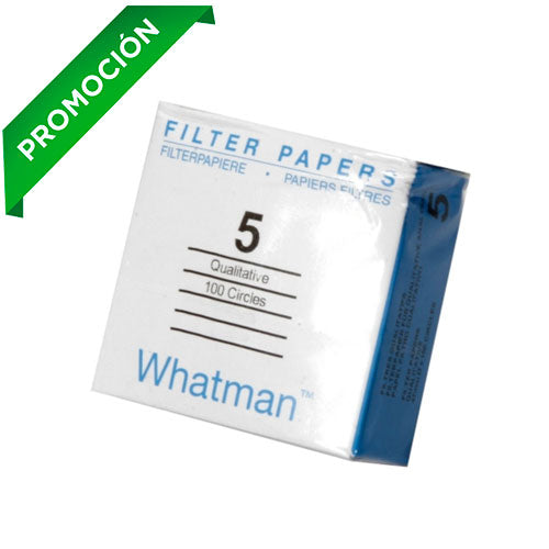 2522. PAPEL FILTRO #5 18.5CM C/100 WHATMAN