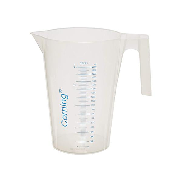 50614. VASO PRECIPITADO DE PLASTICO 2LT CON ASA GRADUADO - PYREX