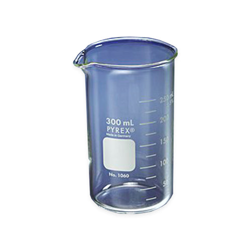 10718. VASO DE PRECIPITADO DE VIDRIO 600ML FORMA ALTA C/PICO BERZELIUS PAQUETE C/2 PIEZAS PYREX