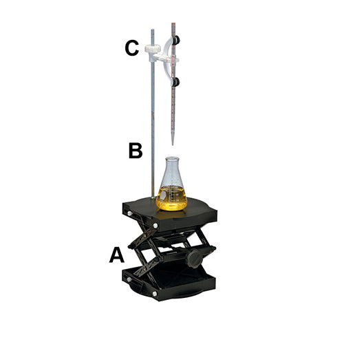 10668. PLATAFORMA DE ELEVACION P/LABORATORIO, PLASTICO CAPACIDAD 6.8KG - BEL-ART