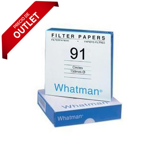 22939. PAPEL FILTRO #91 15CM CUALITATIVO C/1000 WHATMAN