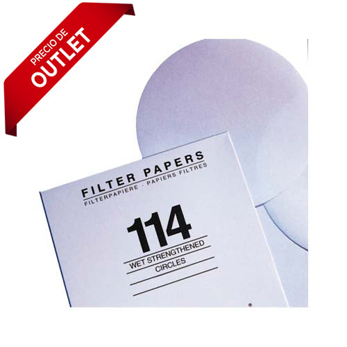 20565. PAPEL FILTRO CUALITATIVO #114 9CM, 25UM C/100 - WHATMAN