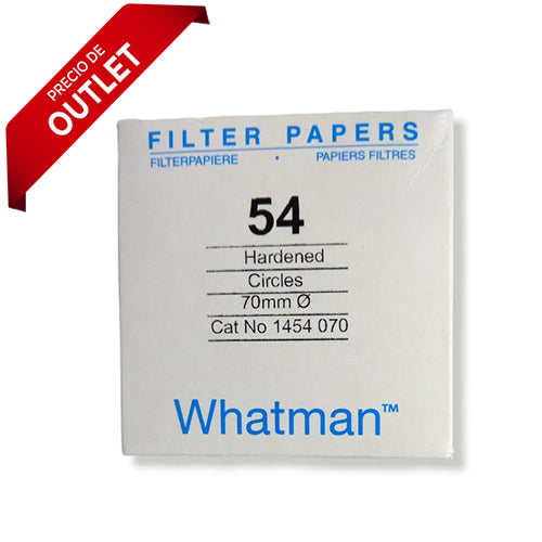 22215.  PAPEL FILTRO #54 7CM C/100 WHATMAN