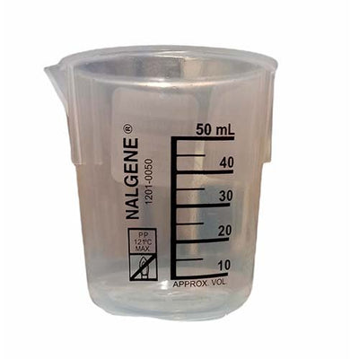 11073. VASO DE PRECIPITADO DE POLIPROPILENO 50ML PAQUETE C/5 PIEZAS - NALGENE