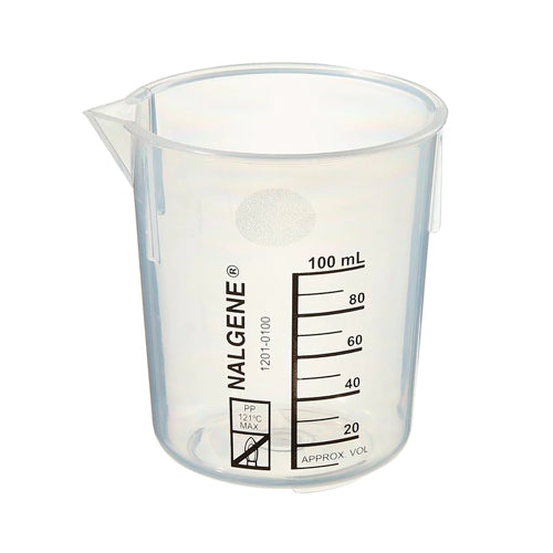 11074. VASO DE PRECIPITADO DE POLIPROPILENO 100ML PAQUETE C/3 PIEZAS - NALGENE