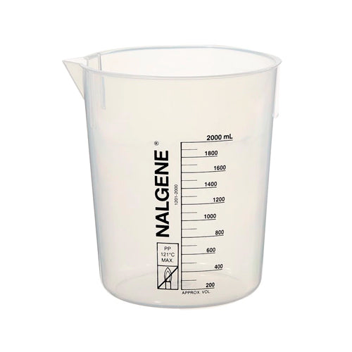 11077. VASO DE PRECIPITADO DE POLIPROPILENO 2LT - NALGENE