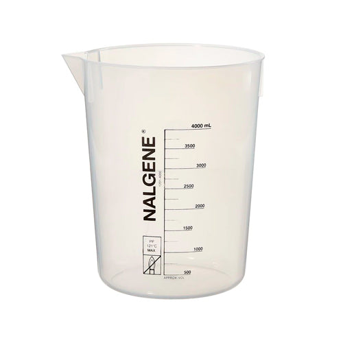 11078. VASO DE PRECIPITADO DE POLIPROPILENO 4LT - NALGENE