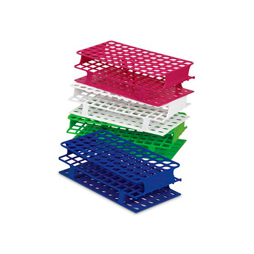 13242.GRADILLA P/72 TUBOS 5-10ML 16MM ONE RACK PLASTICO AUTOCLAVABLE COLOR AMARILLO - HEATHROW