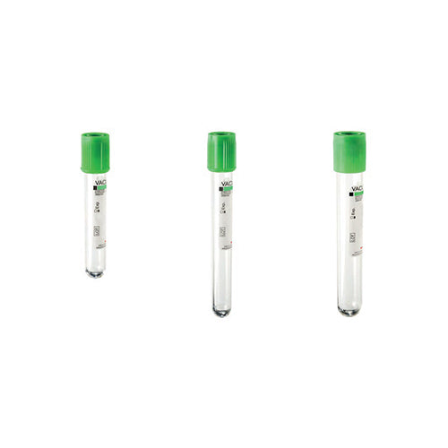 11977. TUBO DE PLASTICO TAPON COLOR VERDE, 6ML, P/TOMA DE MUESTRA SANGUINEA 13X100MM C/HEPARINA DE LITIO - VACUTEST KIMA