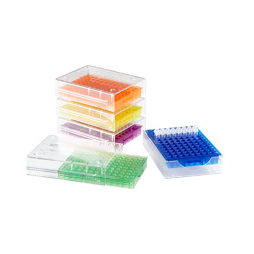 13250. GRADILLA PCR P/96 CRIOTUBOS, 0.2ML, PLASTICO ABS, COLOR AZUL - HEATHROW