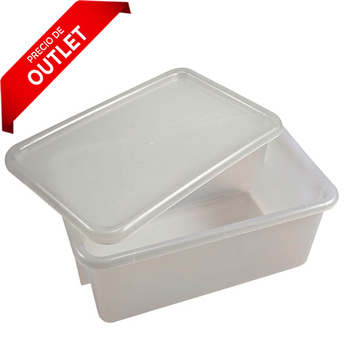 23370. CAJA DE POLIPROPILENO TOTE 12.25 X 7.875 X 5.25PULG COLOR NATURAL, 410535 DYNALON