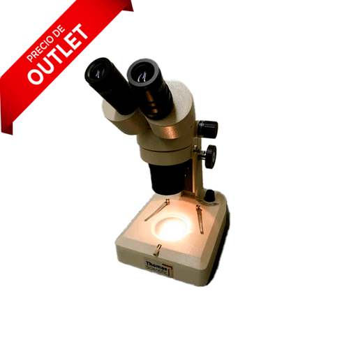 24970. MICROSCOPIO ESTEREOSCOPICO DE AUMENTO FIJO, BINOCULAR, DE DOS POTENCIAS, HALOGENO / FLUORESCENTE, CAMBIADOR DE AUMENTO DE PERILLA, 10X-20X, LABFORCE