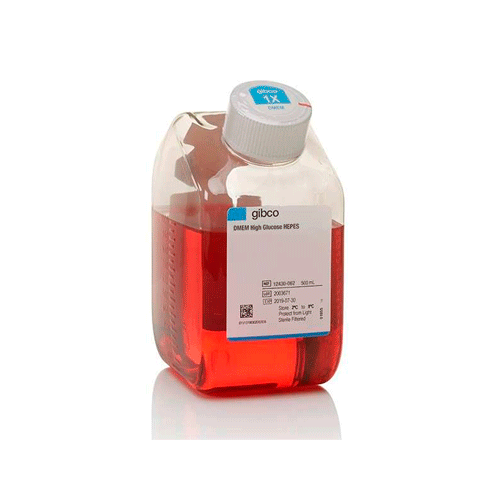 26849. DMEM (DULBECCO'S MODIFIED EAGLE MEDIUM) GLUCOSA ALTA HEPES 500ML GIBCO