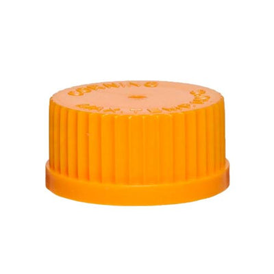 15080. TAPON DE ROSCA DE POLIPROPILENO NARANJA GL45 C/SELLO PAQUETE C/20 PIEZAS - PYREX