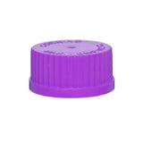1381. TAPON DE ROSCA DE POLIPROPILENO MORADO GL45 C/SELLO CAJA C/20 PIEZAS - PYREX