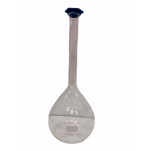 10959. MATRAZ VOLUMETRICO DE VIDRIO 1LT CLASE A C/TAPA A PRESION - PYREX