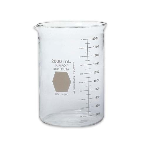 15547. VASO DE PRECIPITADO DE VIDRIO 2LT FORMA BAJA GRIFFIN - KIMAX